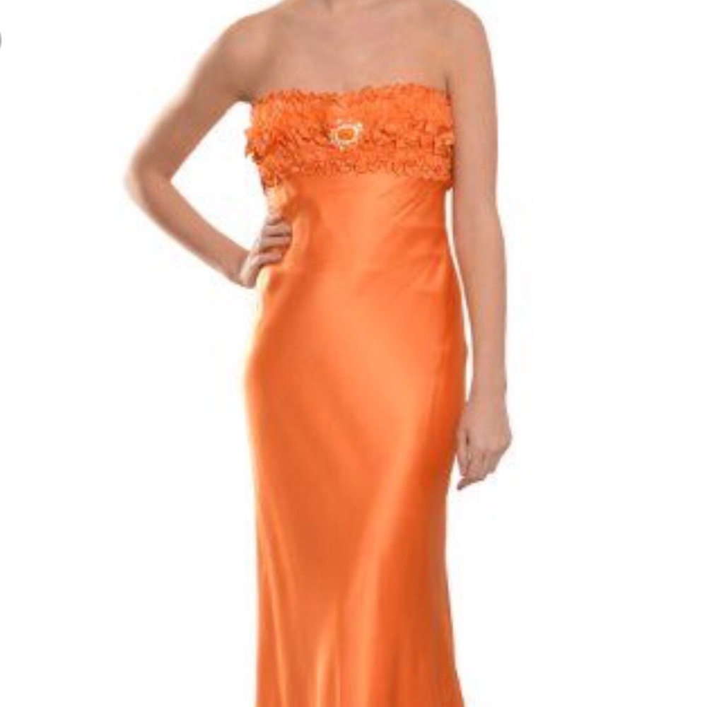 Beautiful orange Marc Bauer glamit gorgeous gown